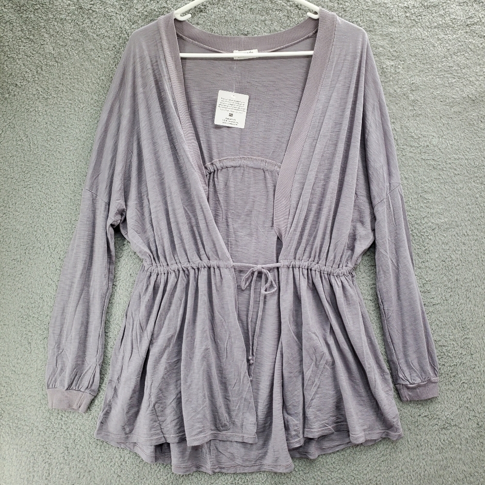 LAmade Revolve Belted Long Cardigan Sweater Womens Size Petite Small NWT